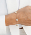 دستبند ونکلیف سفید 4 تایی